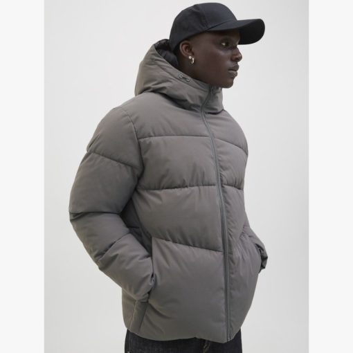 JACK&JONES JJGLOBAL PUFFER JACKET Harmaa - Image 4