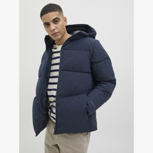 JACK&JONES JJGLOBAL PUFFER JACKET Tummansininen - Image 2