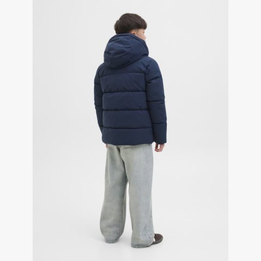 JACK&JONES JJGLOBAL PUFFER JACKET JUNIOR Tummansininen - Image 7