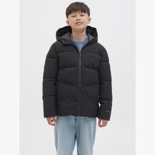JACK&JONES JJGLOBAL PUFFER JACKET JUNIOR Musta - Image 2
