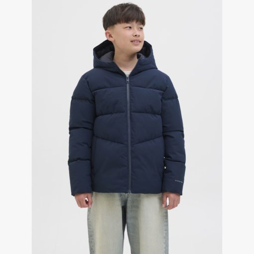 JACK&JONES JJGLOBAL PUFFER JACKET JUNIOR Tummansininen - Image 2