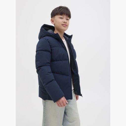 JACK&JONES JJGLOBAL PUFFER JACKET JUNIOR Tummansininen - Image 3