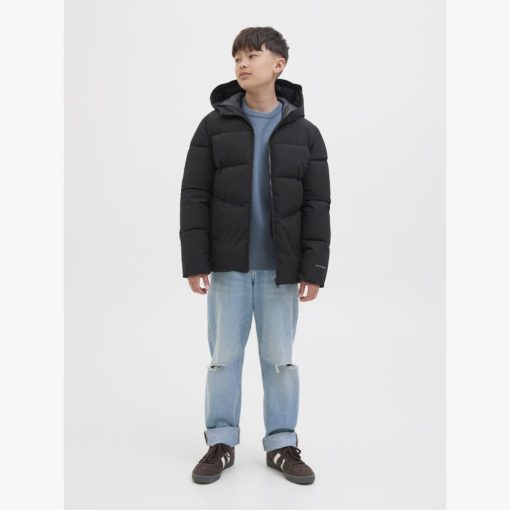 JACK&JONES JJGLOBAL PUFFER JACKET JUNIOR Musta - Image 6