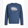 JACK&JONES JCOGRID BRANDING TEE LS CREW NECK JUNIOR Tummansininen