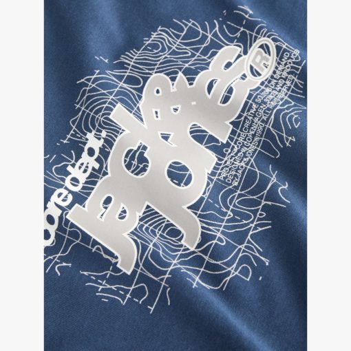 JACK&JONES JCOGRID BRANDING TEE LS CREW NECK JUNIOR Tummansininen - Image 2