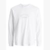 JACK&JONES JORBLEECKER BRANDING TEE LS Valkoinen