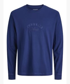 JACK&JONES JORBLEECKER BRANDING TEE LS Keskisininen