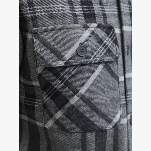 JACK&JONES JPRRAYLE MELANGE CHECK L/S OVERSHIRT Harmaa - Image 6
