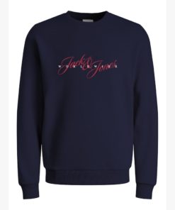 JACK&JONES JORINWOOD SWEAT CREW NECK JUNIOR Tummansininen