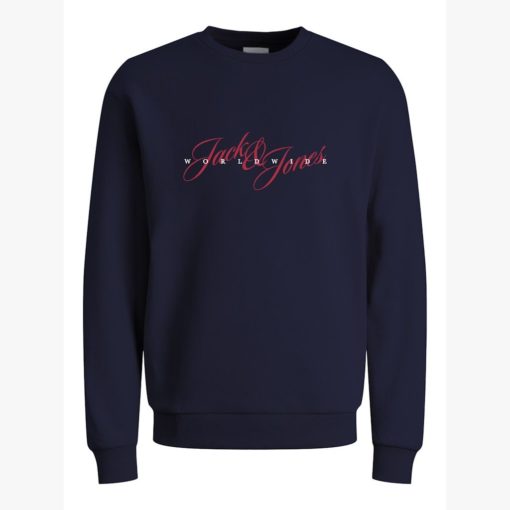 JACK&JONES JORINWOOD SWEAT CREW NECK JUNIOR Tummansininen