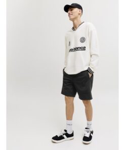 Alternative view of JACK&JONES JPSTGORDON BASE SWEAT SHORTS Musta