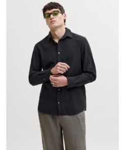 Alternative view of JACK&JONES JJESUMMER LINEN BLEND SHIRT L/S Musta
