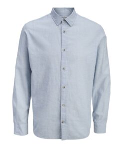 JACK&JONES JJESUMMER LINEN BLEND SHIRT L/S Vaaleansininen