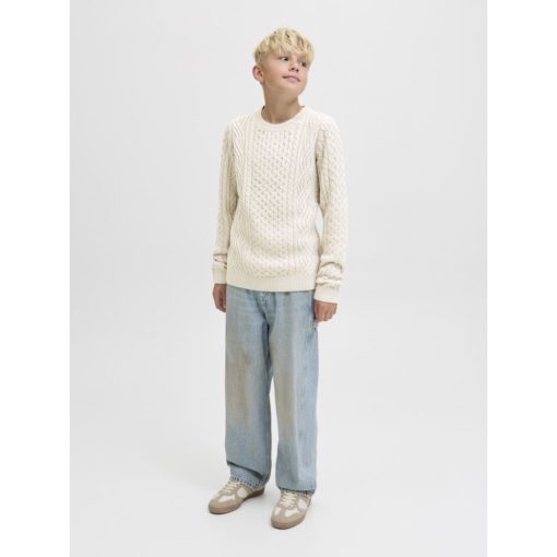 JACK&JONES JPRBLUSEAN KNIT CABLE CREW KNIT JUNIOR Beige - Image 7