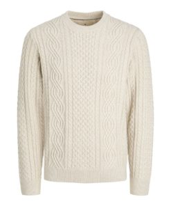 JACK&JONES JPRBLUSEAN KNIT CABLE CREW KNIT JUNIOR Beige