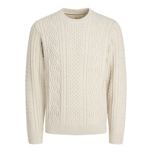 JACK&JONES JPRBLUSEAN KNIT CABLE CREW KNIT JUNIOR Beige