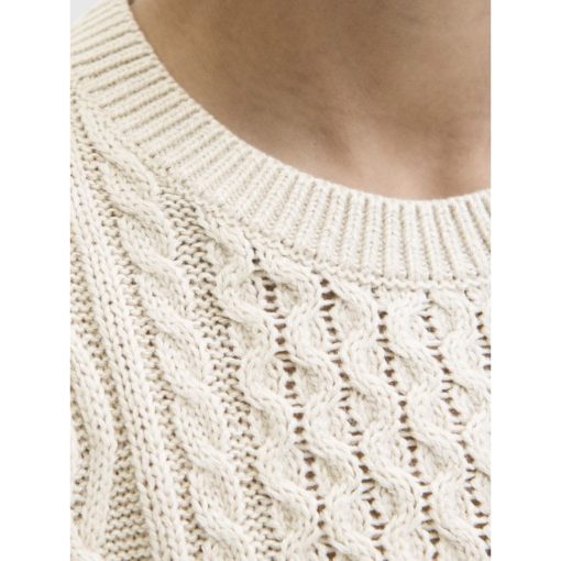 JACK&JONES JPRBLUSEAN KNIT CABLE CREW KNIT JUNIOR Beige - Image 5