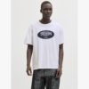 JACK&JONES JJEDOWER DENIM TEE SS O-NECK Valkoinen