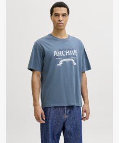 Alternative view of JACK&JONES JJEDOWER DENIM TEE SS O-NECK Keskisininen
