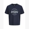 JACK&JONES JJEDOWER DENIM TEE SS O-NECK Tummansininen