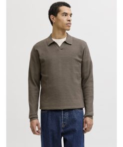 Alternative view of JACK&JONES JPRBLURILEY KNIT SPLIT NECK LS MOREL