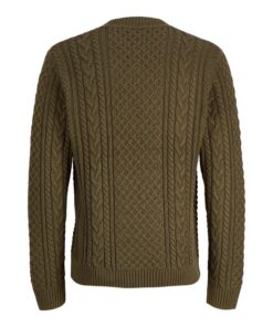 Alternative view of JACK&JONES JPRBLUCALLUM CABLE KNIT CREW NECK Havunvihreä