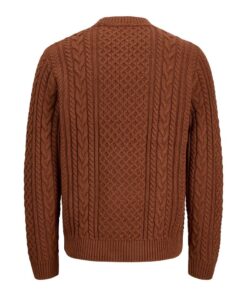 Alternative view of JACK&JONES JPRBLUCALLUM CABLE KNIT CREW NECK Oranssi