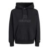 JACK&JONES JORFREDERIKSBERG MONOGRAM SWEAT HOOD Musta