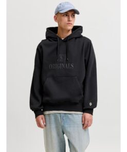 Alternative view of JACK&JONES JORFREDERIKSBERG MONOGRAM SWEAT HOOD Musta