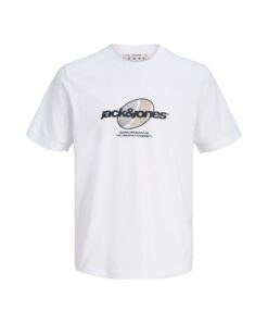 JACK&JONES JCOCLUB GRAPHIC FRONT PRINT TEE SS Valkoinen