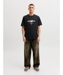 Alternative view of JACK&JONES JCOCLUB GRAPHIC FRONT PRINT TEE SS Musta