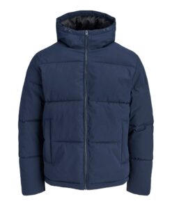 JACK&JONES JJGALAXY PUFFER JACKET Tummansininen