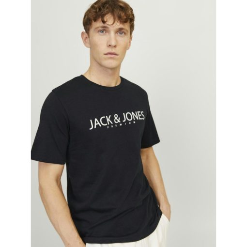 JACK&JONES Miesten T-paita musta