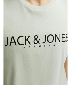 JACK&JONES Miesten T-paita vaaleanvihreä