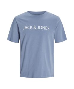 JACK&JONES Miesten T-paita vaaleansininen