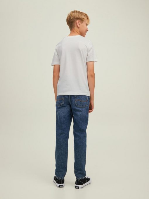 JACK & JONES LOGO T-PAITA JUNIOR Luonnonvalkoinen - Image 4
