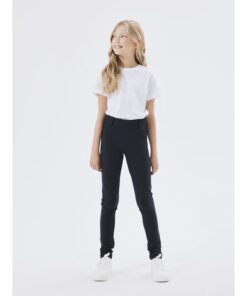 Alternative view of NAME IT NKFJAVI SOLID SWE LEGGING Musta