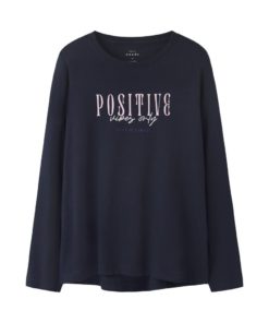 NAME IT NKFVIOLET LS LOOSE TOP Tummansininen
