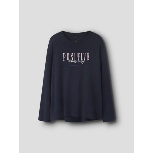 NAME IT NKFVIOLET LS LOOSE TOP Tummansininen - Image 4