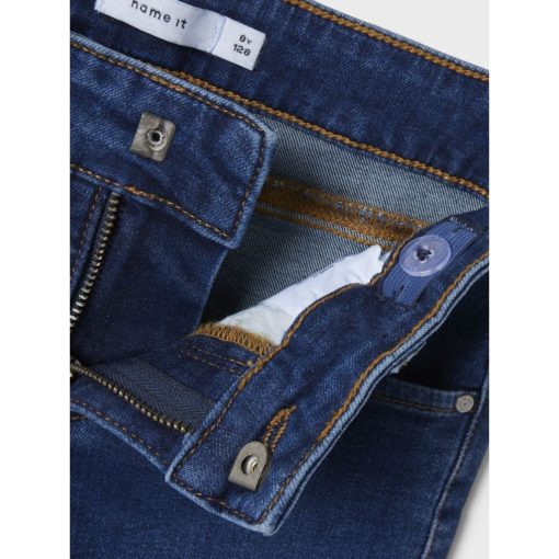 NAME IT NKFPOLLY X-WIDE JEANS Tummansininen - Image 4
