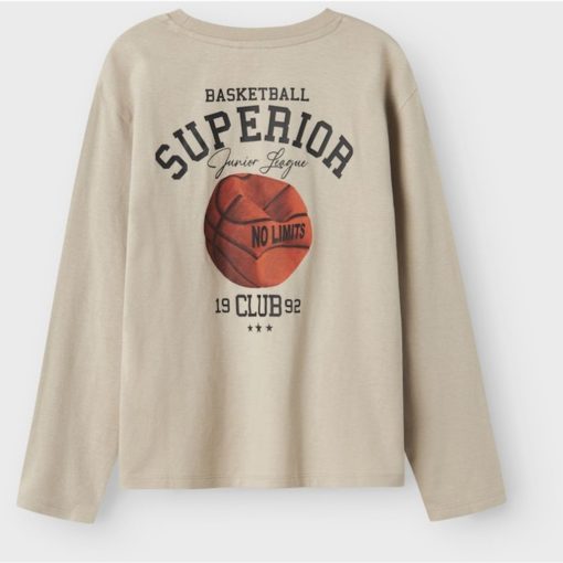 NAME IT NKMLAYTON LS NREG TOP Beige - Image 2
