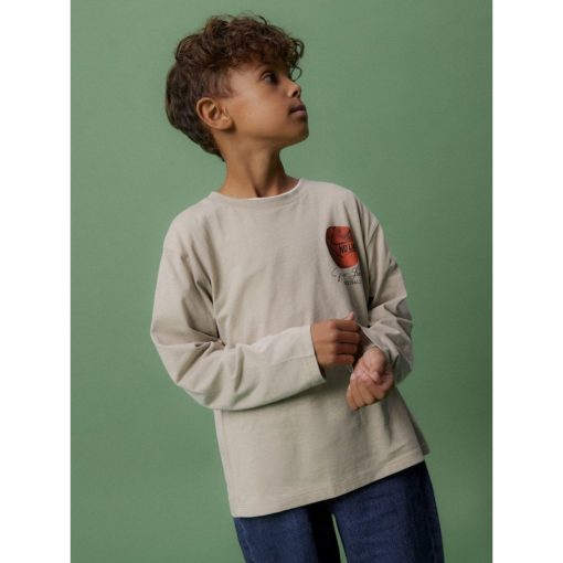 NAME IT NKMLAYTON LS NREG TOP Beige - Image 4