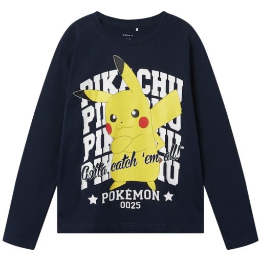 NAME IT NKMAST POKEMON LS NREG TOP Tummansininen