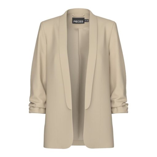 PIECES PCBOSELLA 3/4 BLAZER Beige