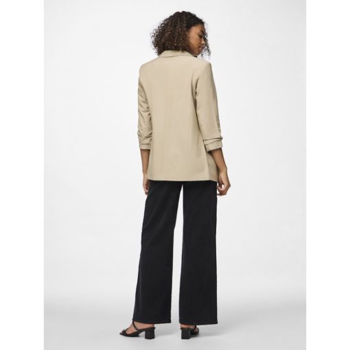 PIECES PCBOSELLA 3/4 BLAZER Beige - Image 7