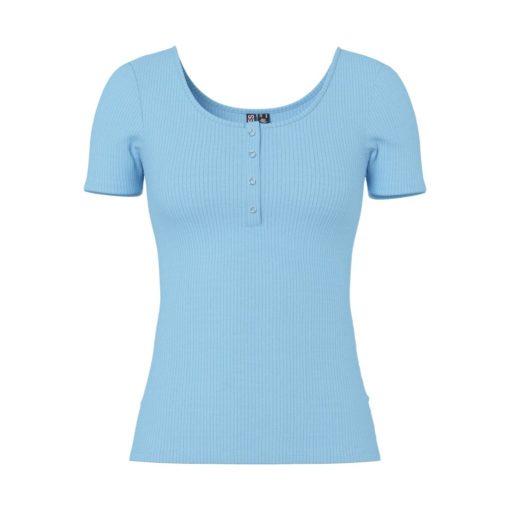 PIECES PCKITTE SS TOP NOOS SKY BLUE