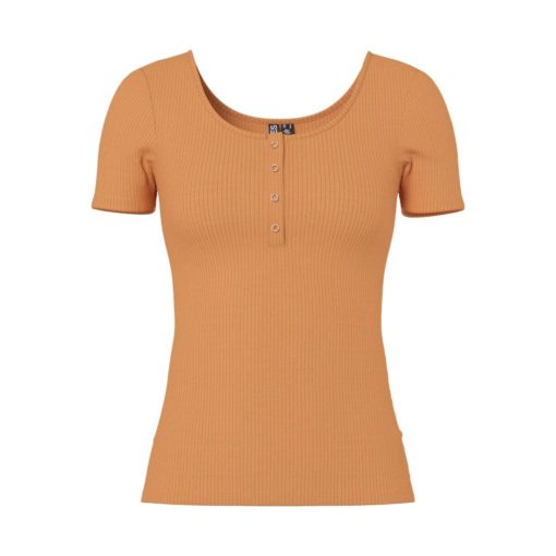 PIECES PCKITTE SS TOP NOOS CARAMEL
