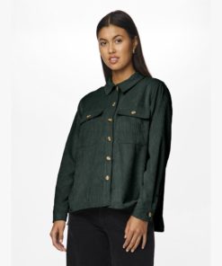 Alternative view of PIECES PCEFFI LS SHIRT WVN Havunvihreä