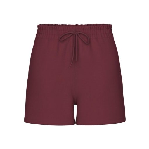 PIECES PCCHILLI SUMMER HW SHORTS Viininpunainen
