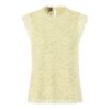PIECES PCOLLINE SL LACE TOP FRENCH VANILLA